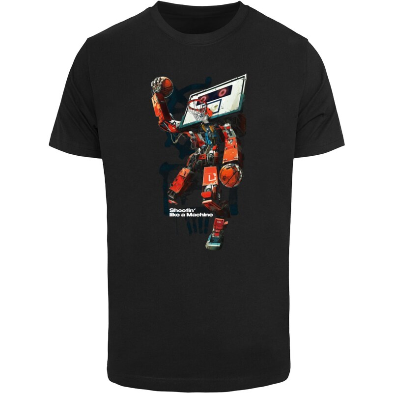 Mister Tee Pánské tričko Bball Robot černé
