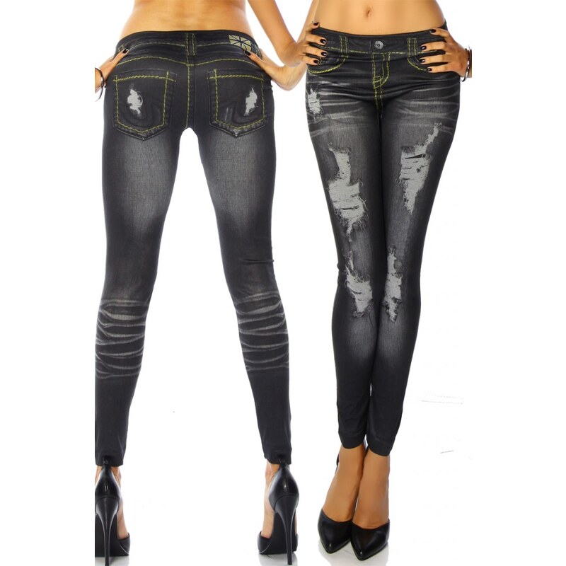 ATX Dámské legíny Denim / Jeans look - 12162