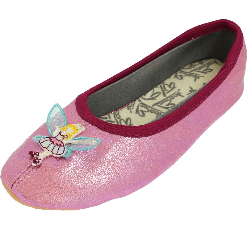 BECK Baleríny Fee tyrkysová / žlutá / pink