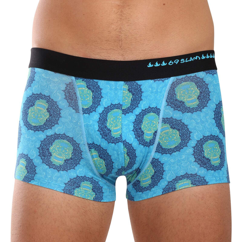Pánské boxerky 69SLAM hip bamboo SKULL MANDALA (MHBSKM-BB)