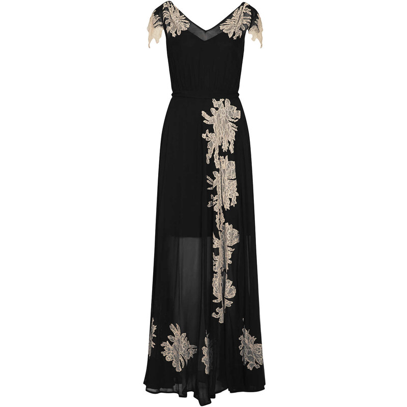 Topshop **LIMITED EDITION Lace Detail Maxi Dress