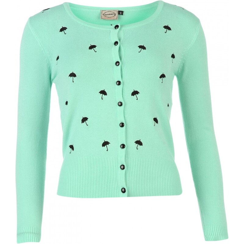 Banned Embroidered Cardigan Ladies, mint