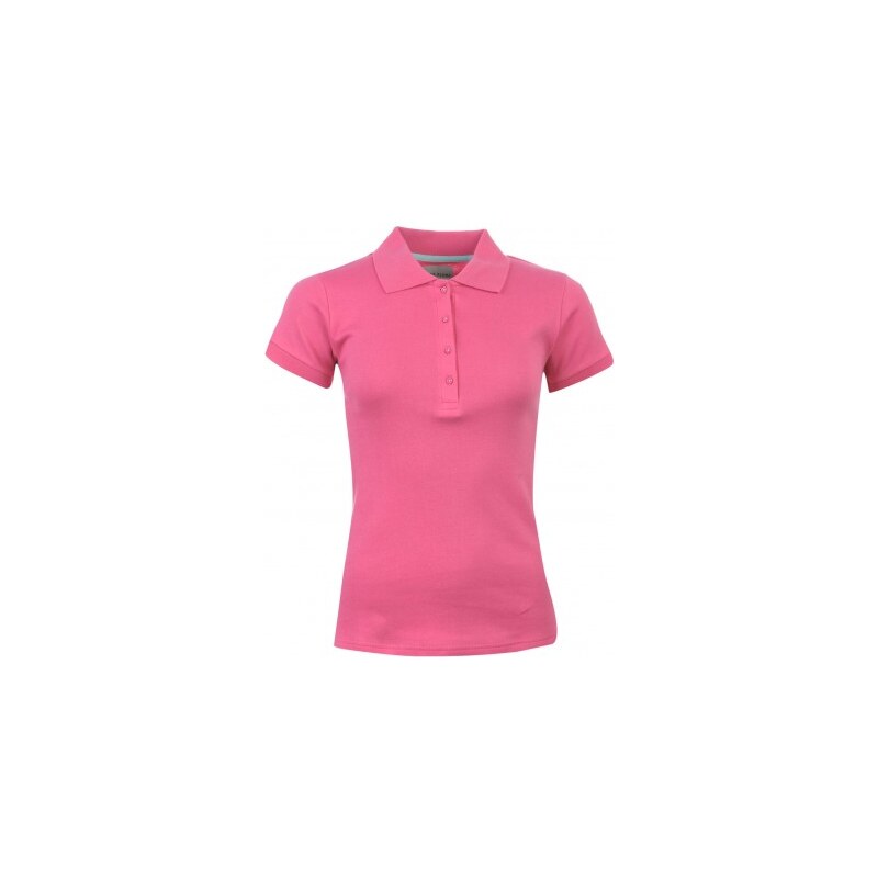 Miss Fiori Inter Lock Polo Shirt Ladies, pink