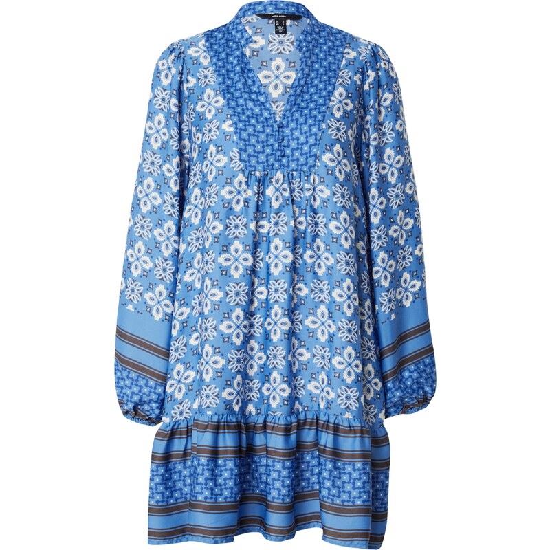 VERO MODA Šaty VMRYA modrá / královská modrá / bílá