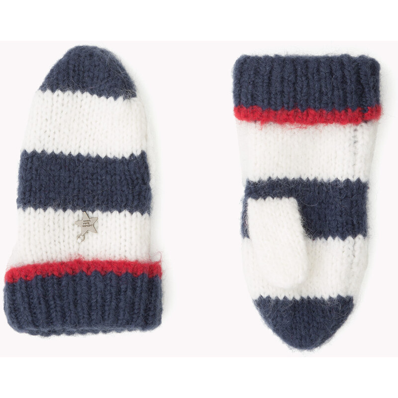 Tommy Hilfiger Mixed Fabric Mittens