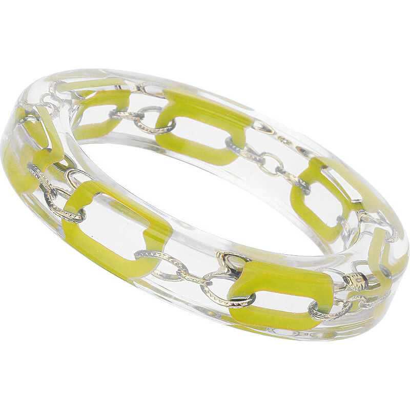 Topshop Transparent Yellow Chain Bracelet