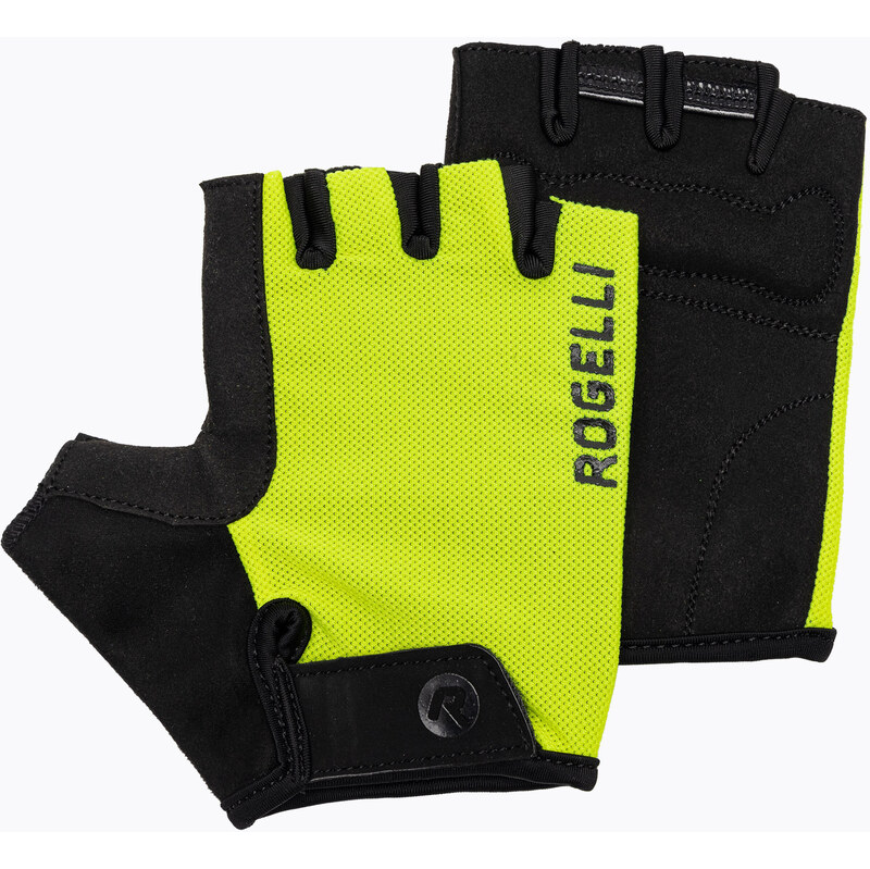 Pánské cyklistické rukavice Rogelli Core fluor