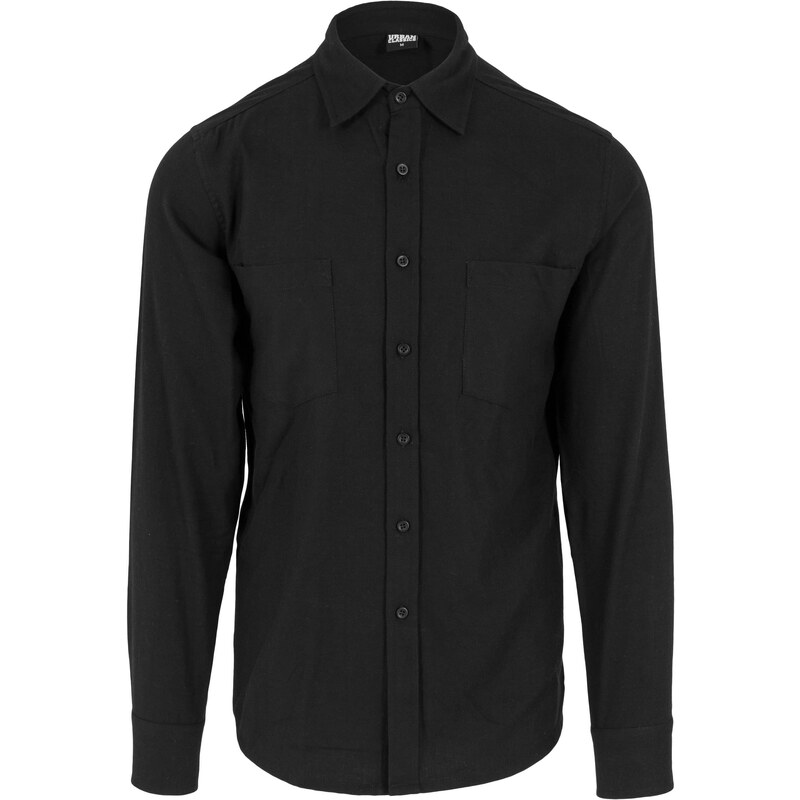Urban Classics Kostkovaná Flanelová košile blk/blk