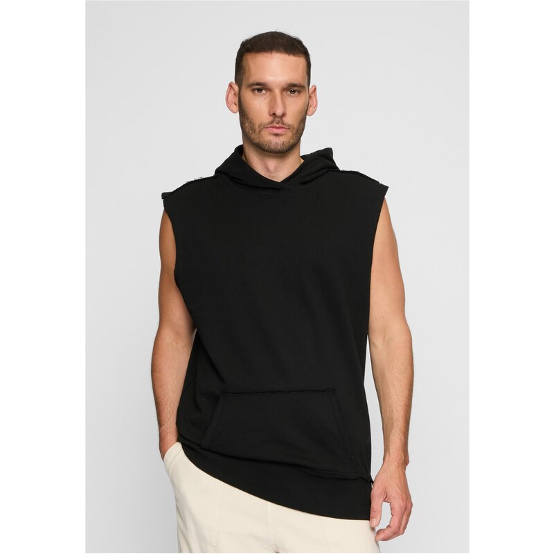 Urban Classics Open Edge Sleeveless Hoody černá