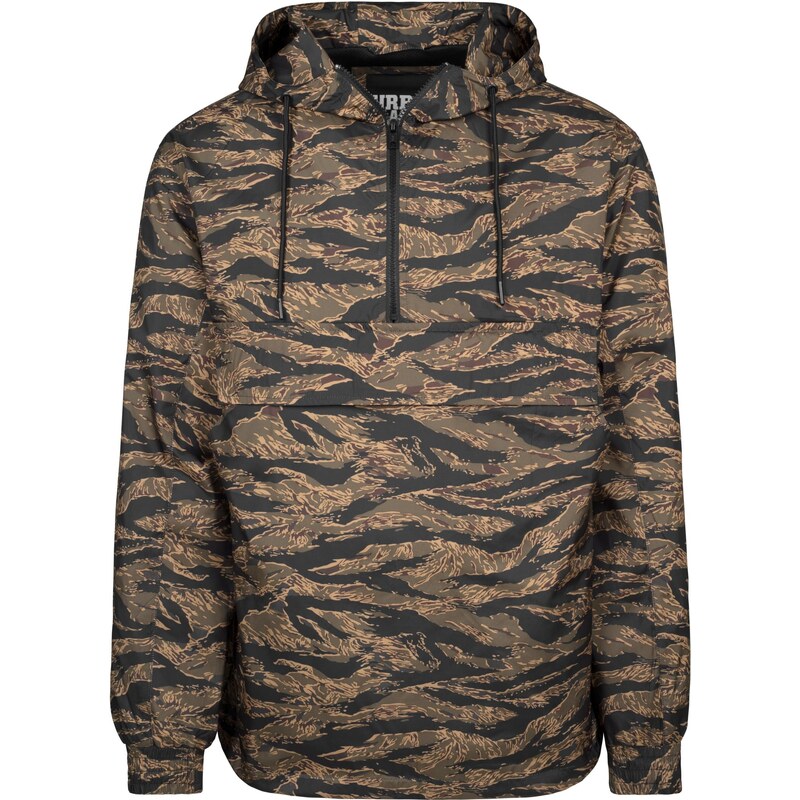 Urban Classics Tiger Camo Pull Over Wood Camo