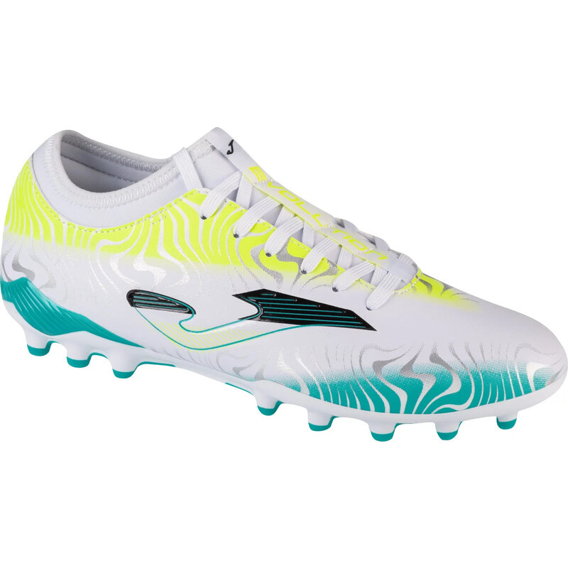 Bílo-tyrkysové kopačky Joma Evolution 2402 AG Bílá
