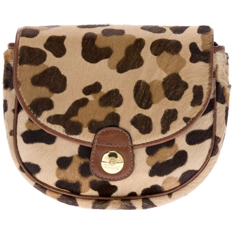 Céline Vintage Leopard Print Handbag
