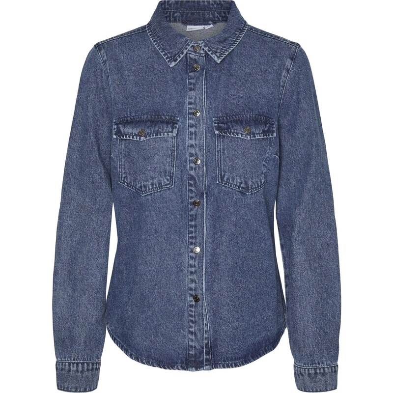 VERO MODA Halenka VMJennie modrá džínovina 96940115