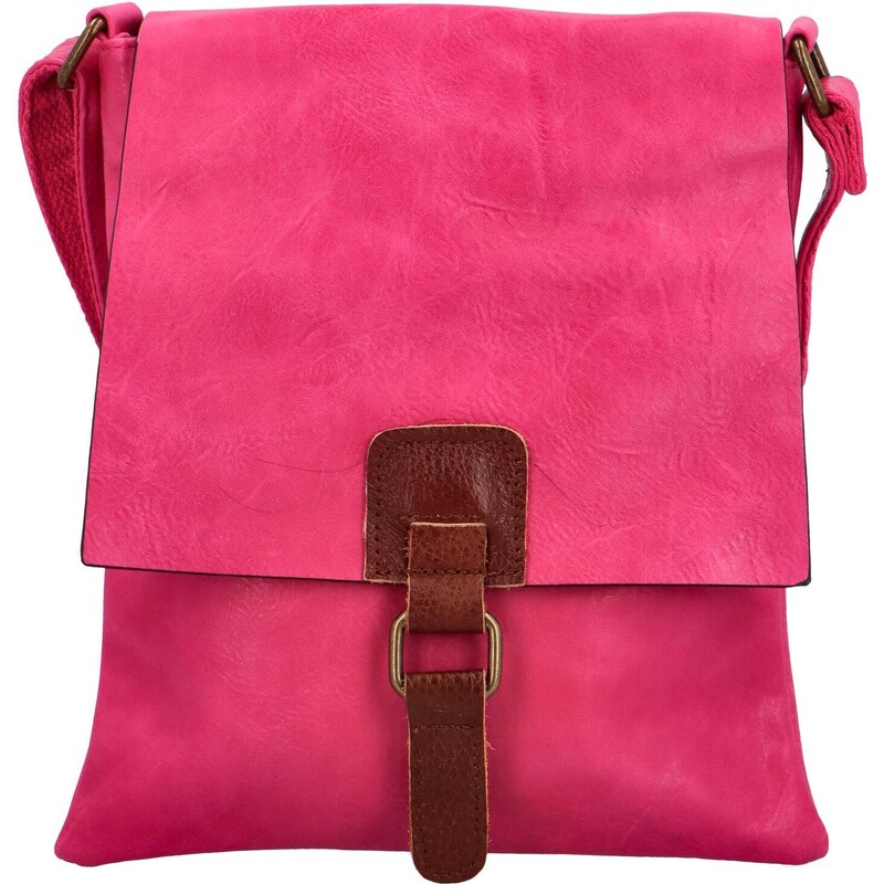 Dámská crossbody kabelka fuchsiová - Paolo bags Siwon růžová