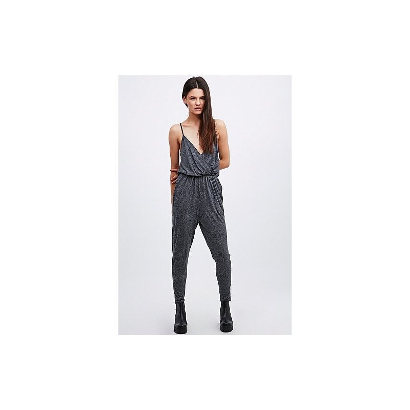 Silence + Noise Marled Jumpsuit in Grey