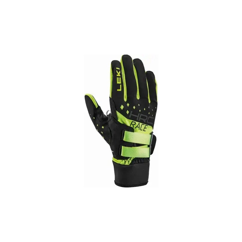 Leki HRC Race Shark běžecké rukavice Black/Neon yellow vel. 9 99610654