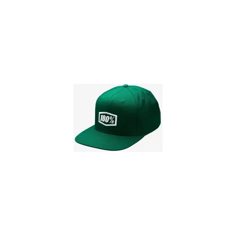 100% Icon Snapback Cap Aj Fit kšiltovka Forest Green 99615313