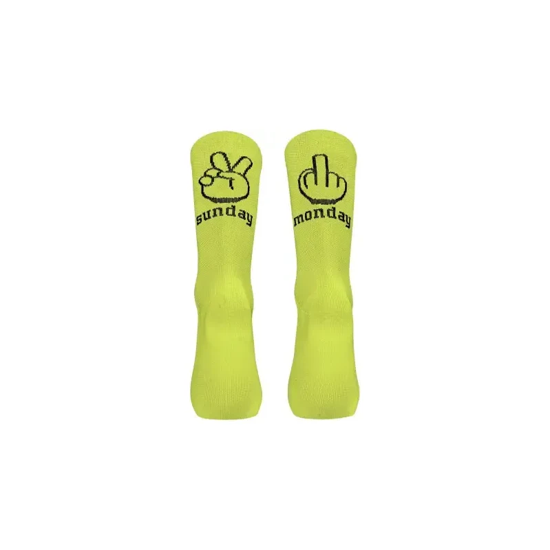 Northwave Sunday Monday cyklistické ponožky Yellow Fluo vel. L (44-47) 104889371