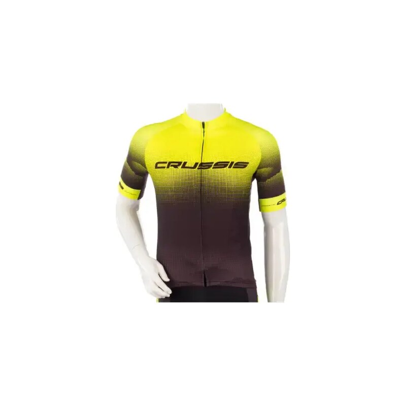 Crussis pánský cyklistický dres krátký rukáv černá/žlutá vel. M 112803879