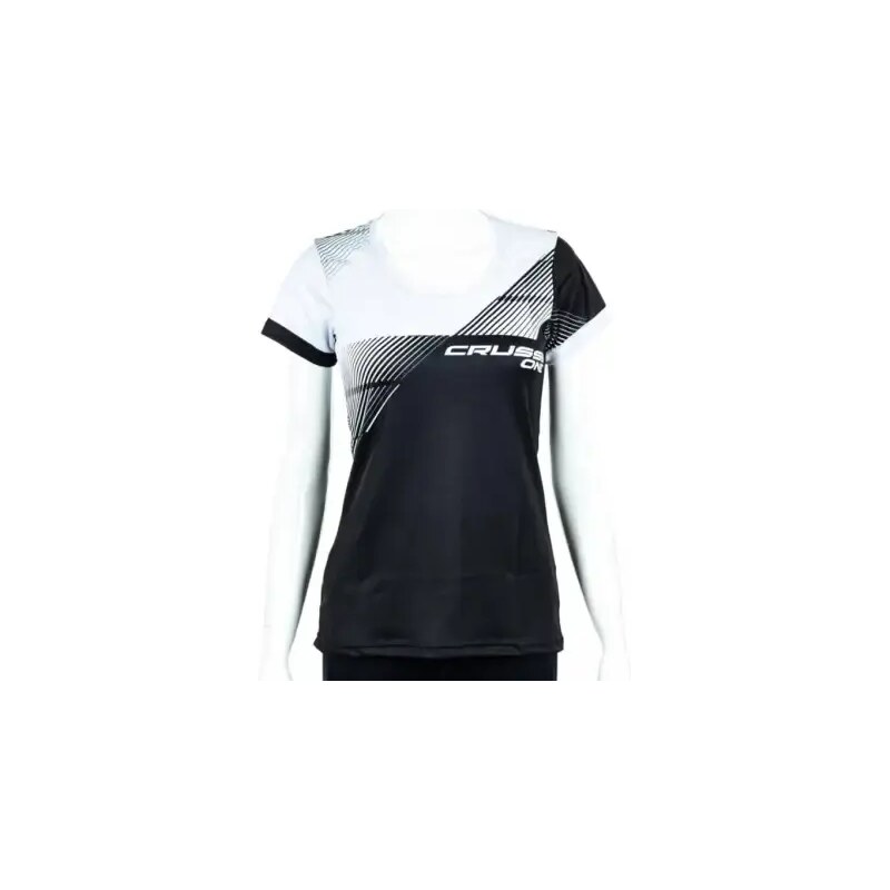 Crussis One dámské sportovní tričko krátký rukáv černá/bílá vel. XS 112803880