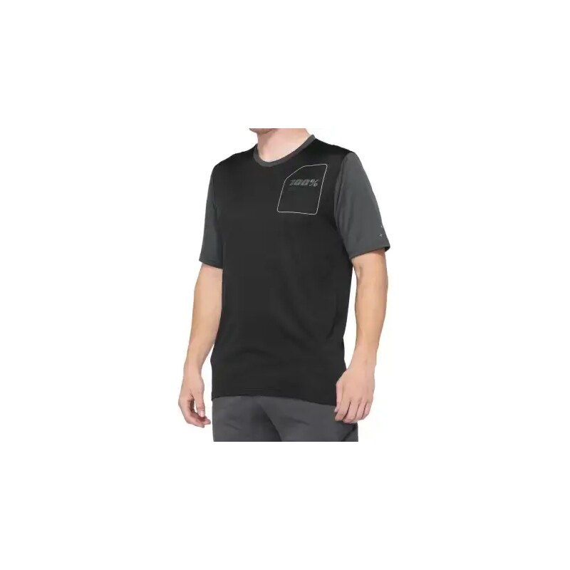 100% Ridecamp pánský dres krátký rukáv Black/Charcoal vel. XL 99614055