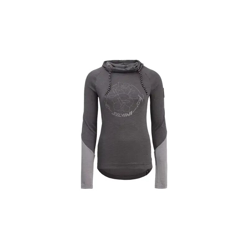 Silvini Merate dámské triko dlouhý rukáv Charcoal/Cloud vel. XS 99614735
