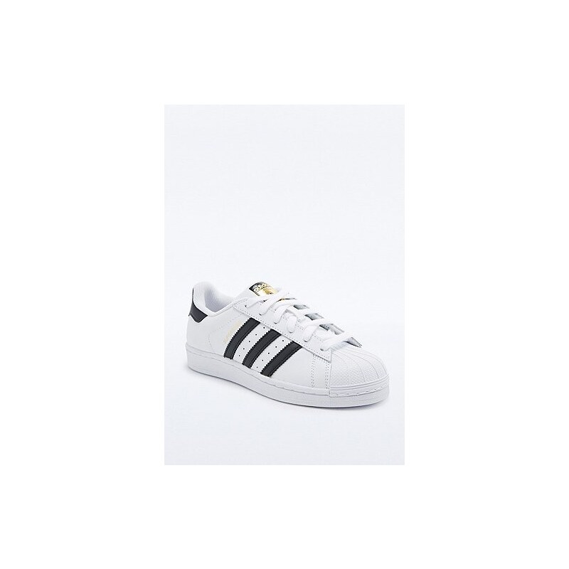 Adidas Superstar Shell Toe Trainers in White and Black