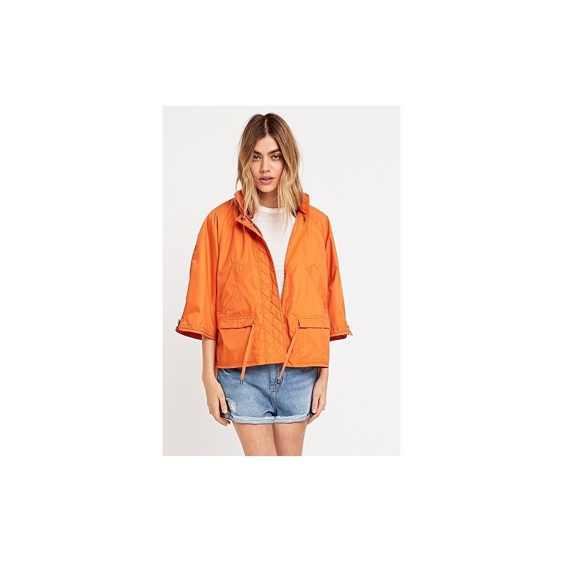 BDG Cropped Anorak in Rust