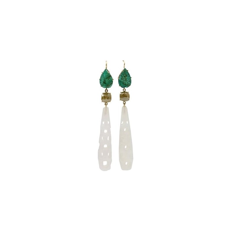 Sylva & Cie Agate Drop Earrings