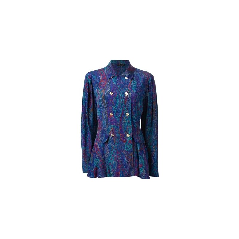 Louis Feraud Vintage 80S Paisley Print Suit