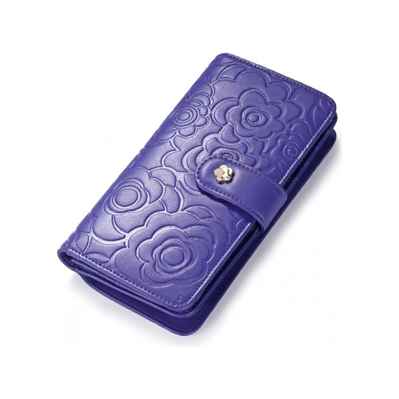 NUCELLE dámská kožená peněženka fialová