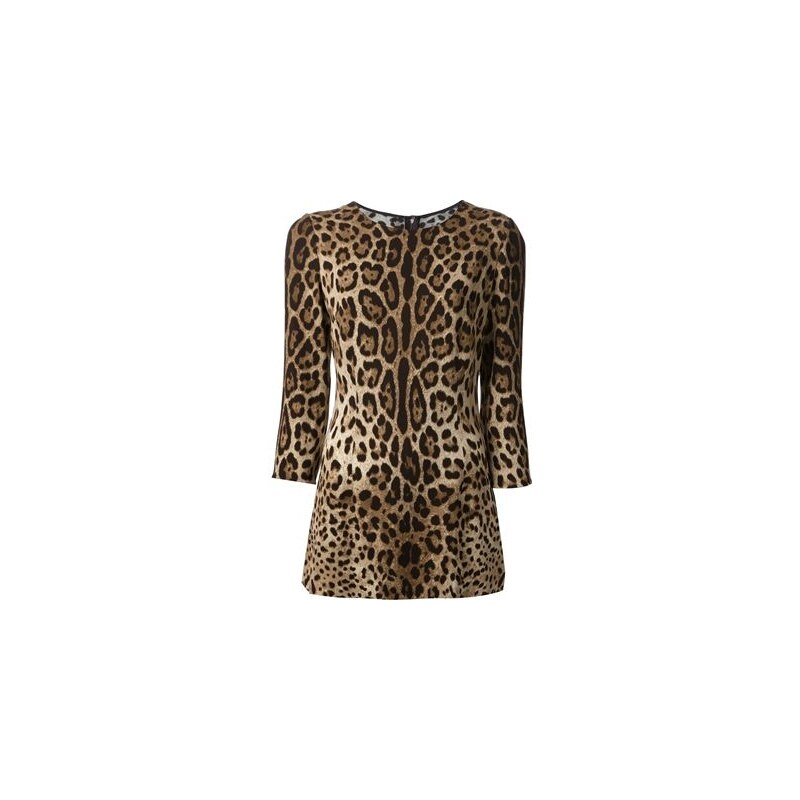 Dolce & Gabbana Leopard Print Top
