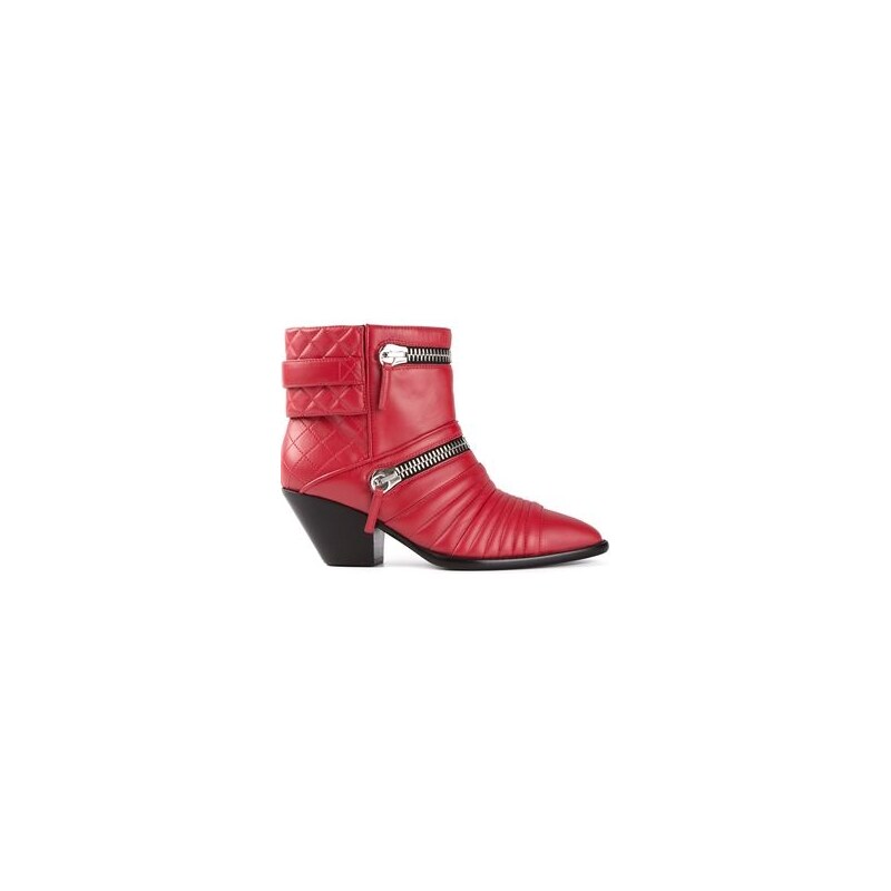 Giuseppe Zanotti Design Zipped Biker Ankle Boots