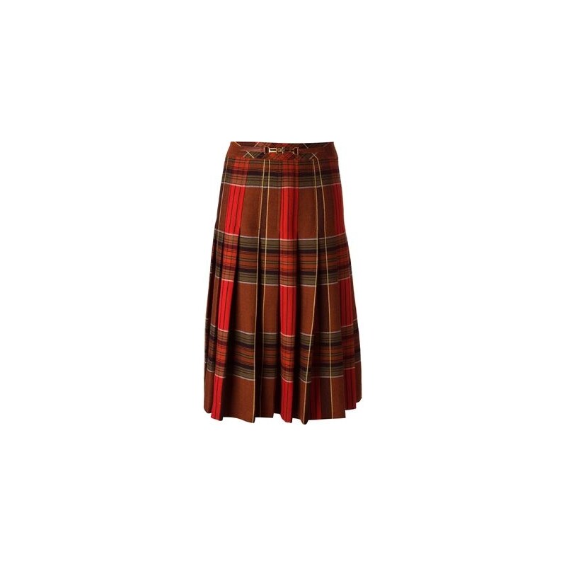 Céline Vintage Tartan Skirt