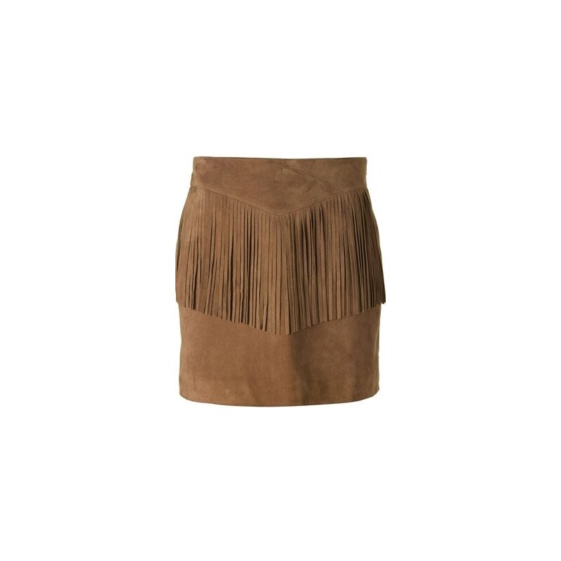 Saint Laurent Fringed Mini Skirt