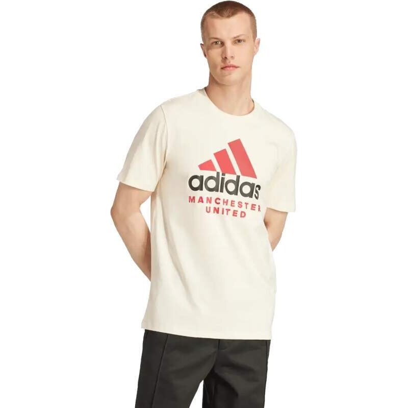 Pánské tričko Adidas Manchester United 24/25 Seasonal Graphic béžové