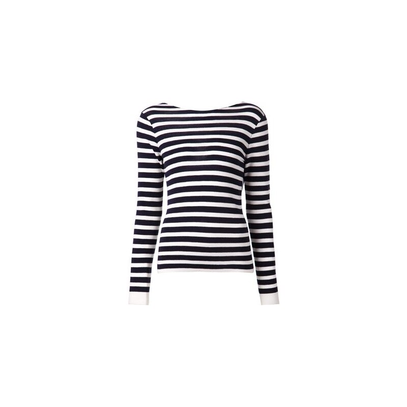 Rag & Bone 'Linda Cowlback' Striped Sweater