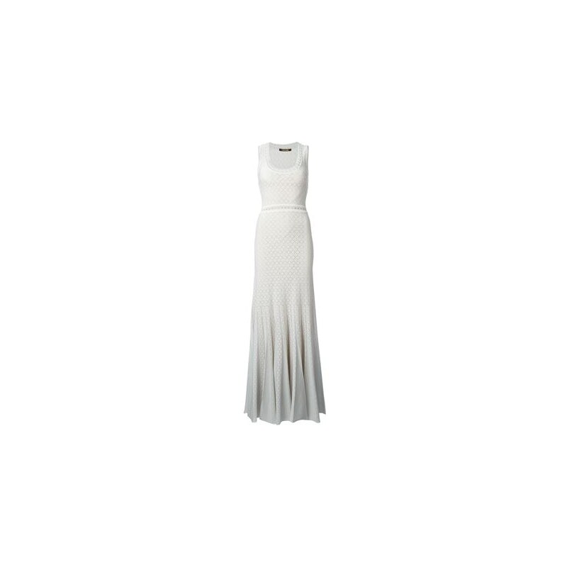 Roberto Cavalli Perforated Design Long Dress