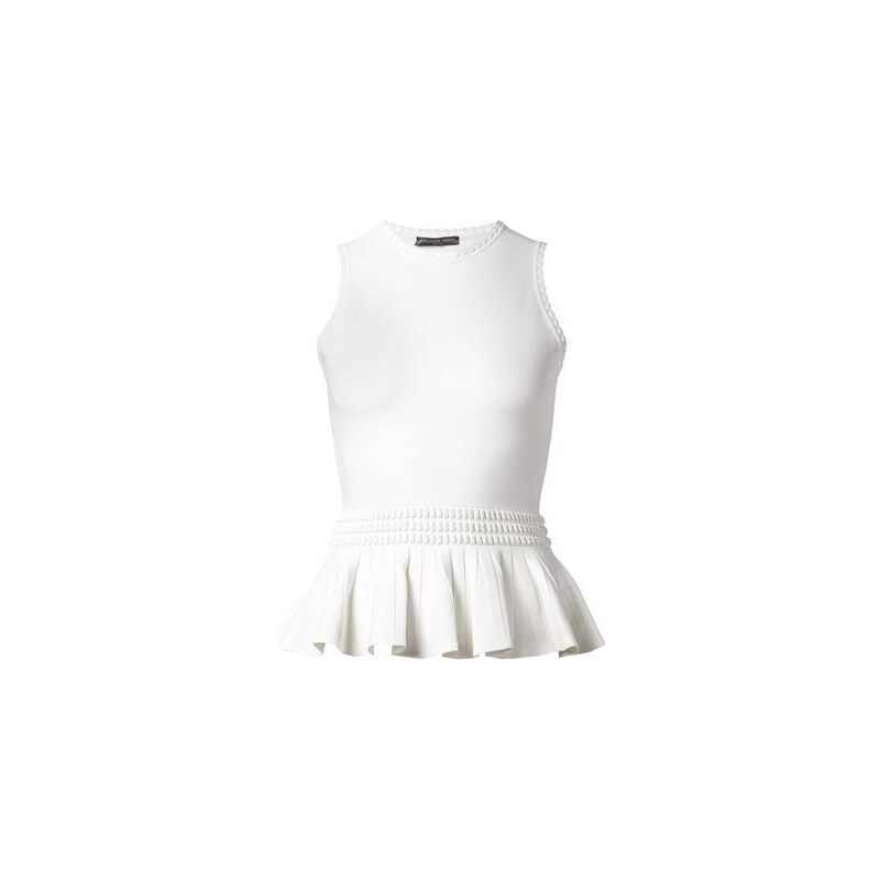 Alexander Mcqueen Peplum Knit Top