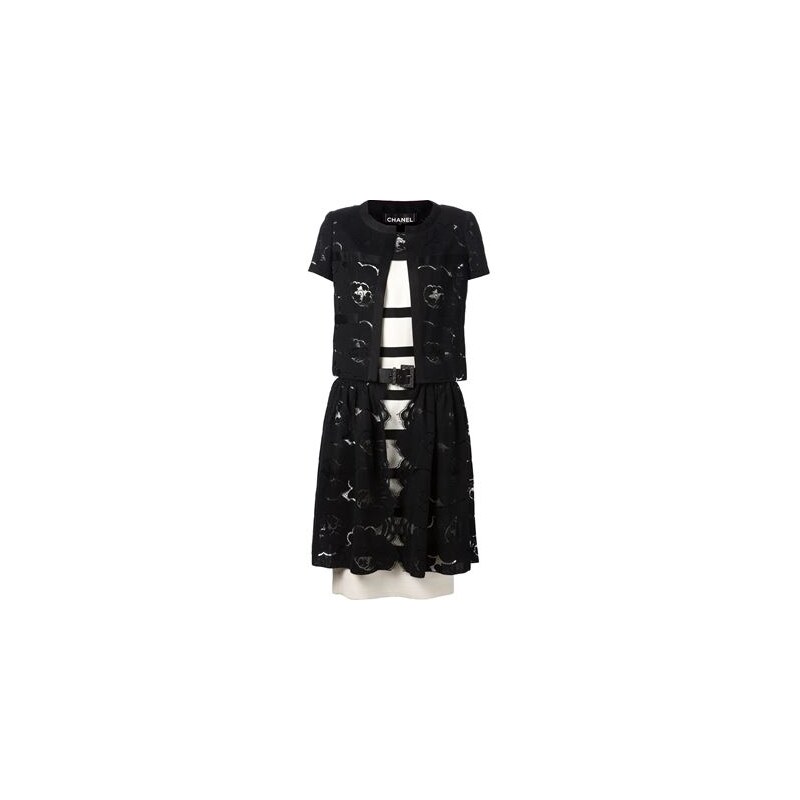 Chanel Vintage Lace Over-Layer Dress