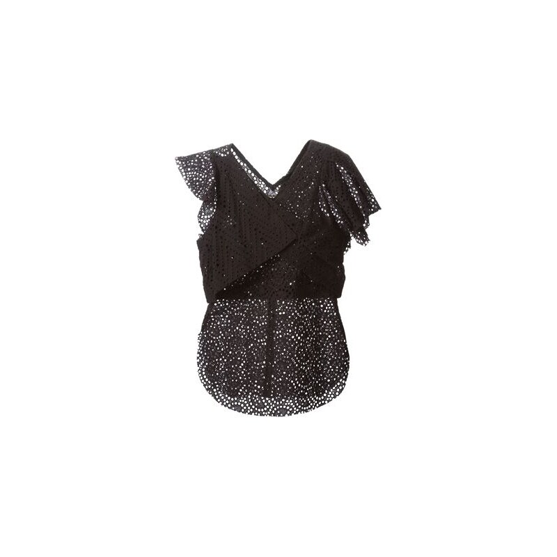 Isabel Marant Short Sleeve Perforated Top
