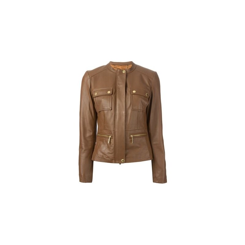Michael Michael Kors Round Neck Fitted Jacket
