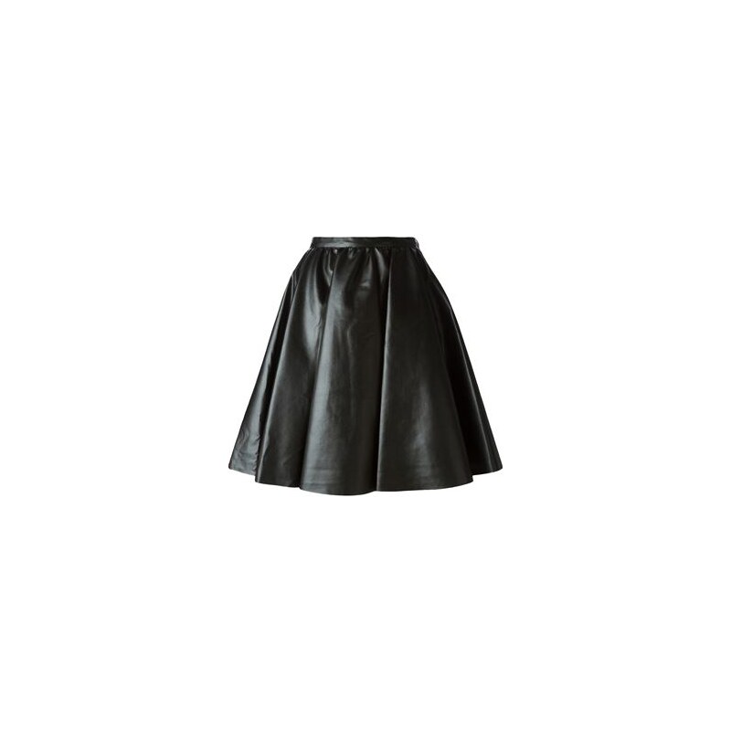 Amen Faux Leather A-Line Skirt