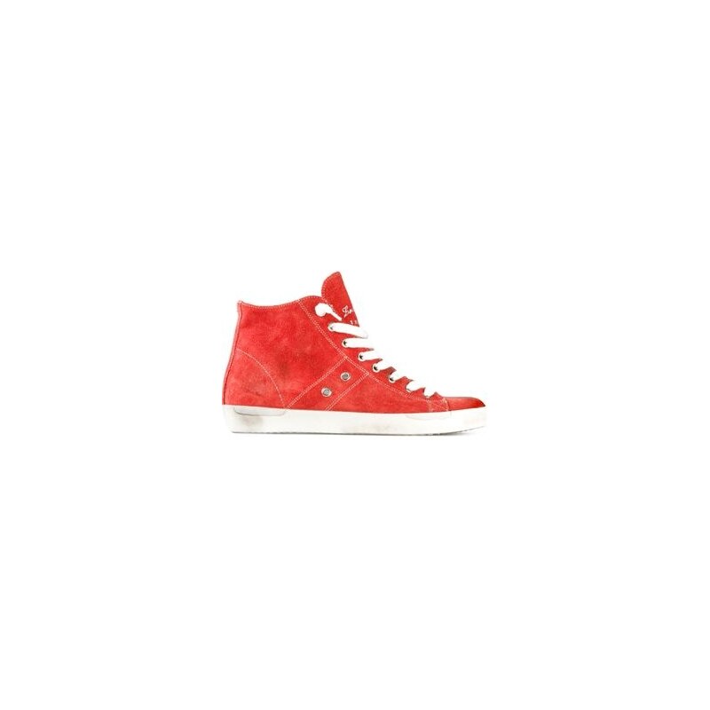 Leather Crown Hi-Top Trainers
