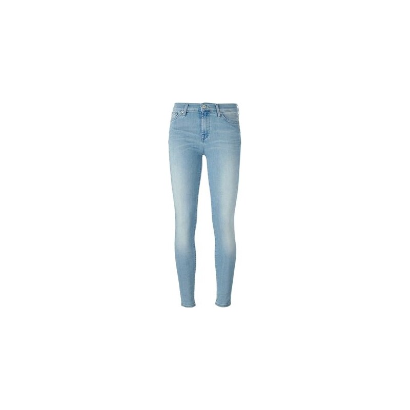 7 For All Mankind Cropped Stone Washed Jeans