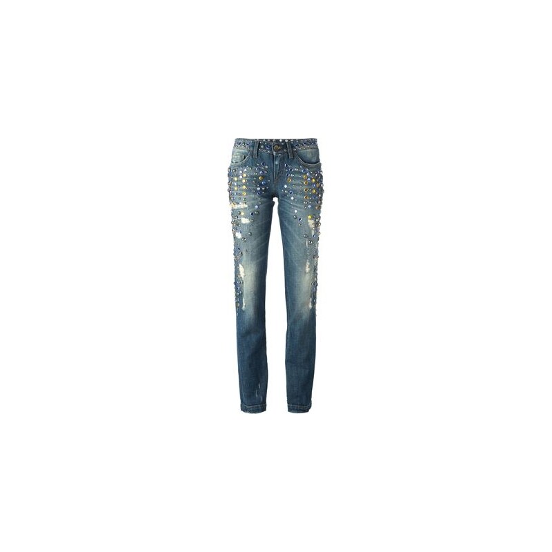 Dolce & Gabbana Embellished Boyfriend Jeans