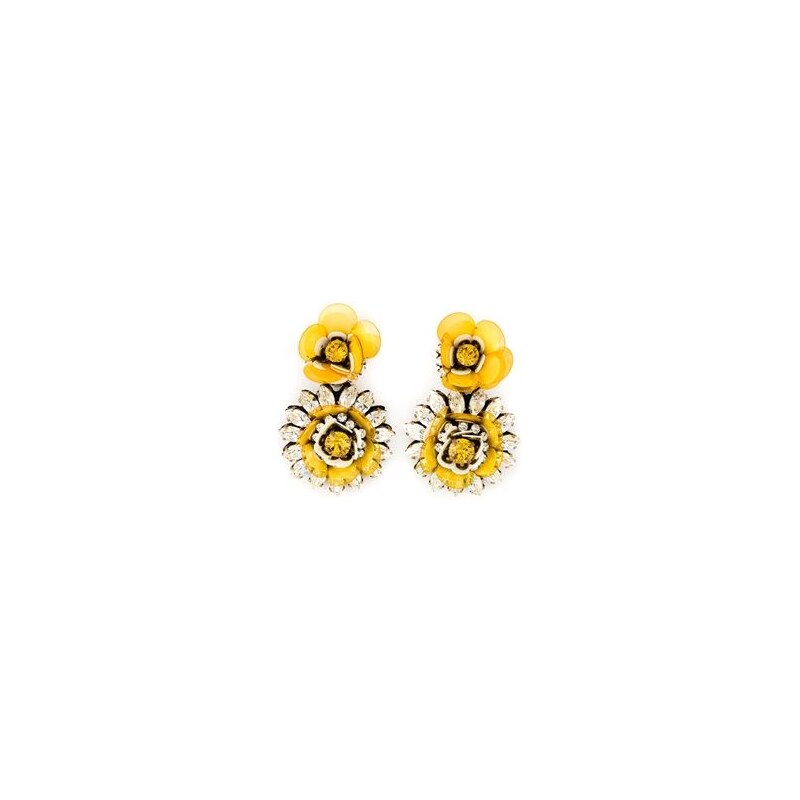 Shourouk Flower Clip-On Earrings