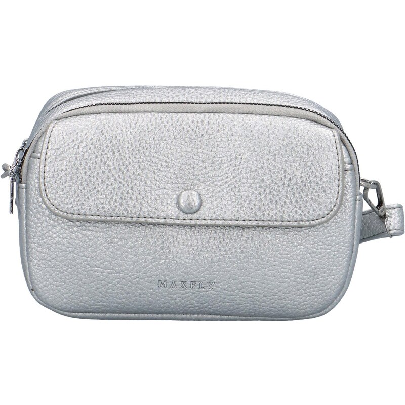 MaxFly Trendy dámská crossbody Iviss, stříbrná