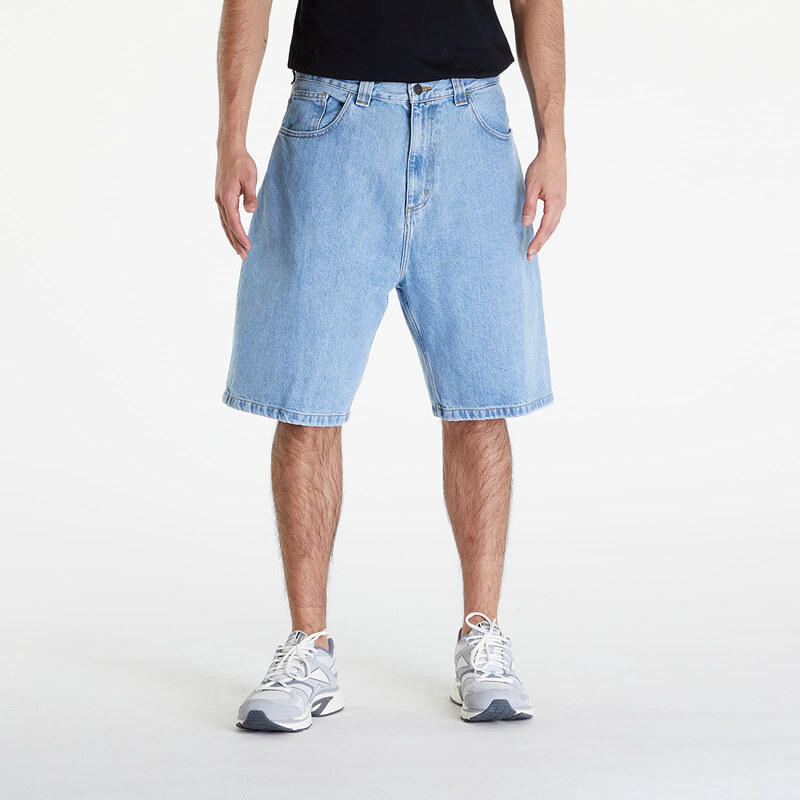 Šortky Carhartt WIP Brandon Short Blue Stone Bleached S