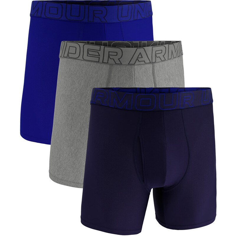 Boxerky Under Armour M Perf Tech Mesh 6in 3-Pack Blue XXXXL